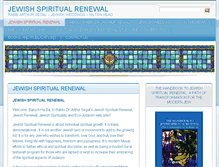 Tablet Screenshot of jewishspiritualrenewal.com